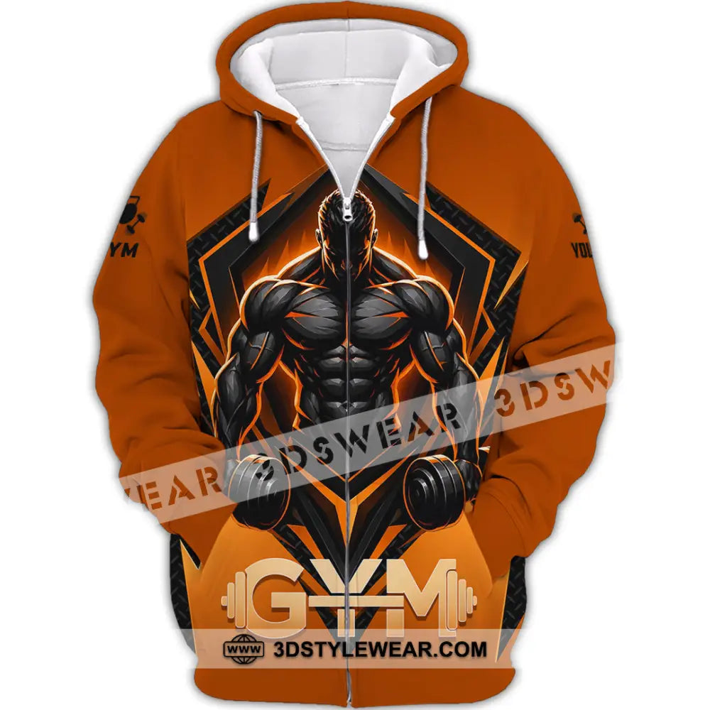 Unisex Shirt - Custom Gym Shirt - Zipper Hoodie / S - T-shirt