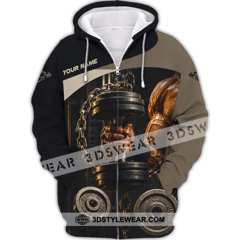 Unisex Shirt - Custom Gym Shirt - Zipper Hoodie / S - T-shirt