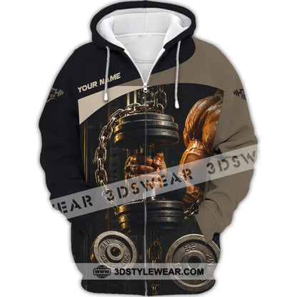 Unisex Shirt - Custom Gym Shirt - Zipper Hoodie / S - T-shirt