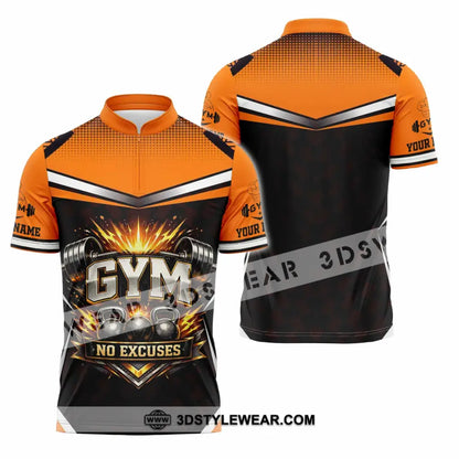 Unisex Shirt - Custom Gym Shirt - Zipper Polo Shirt / S - T-shirt