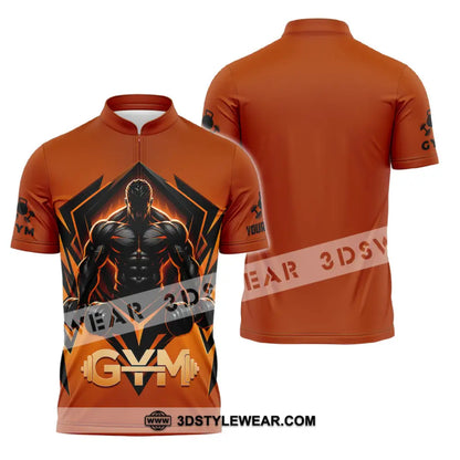 Unisex Shirt - Custom Gym Shirt - Zipper Polo Shirt / S - T-shirt