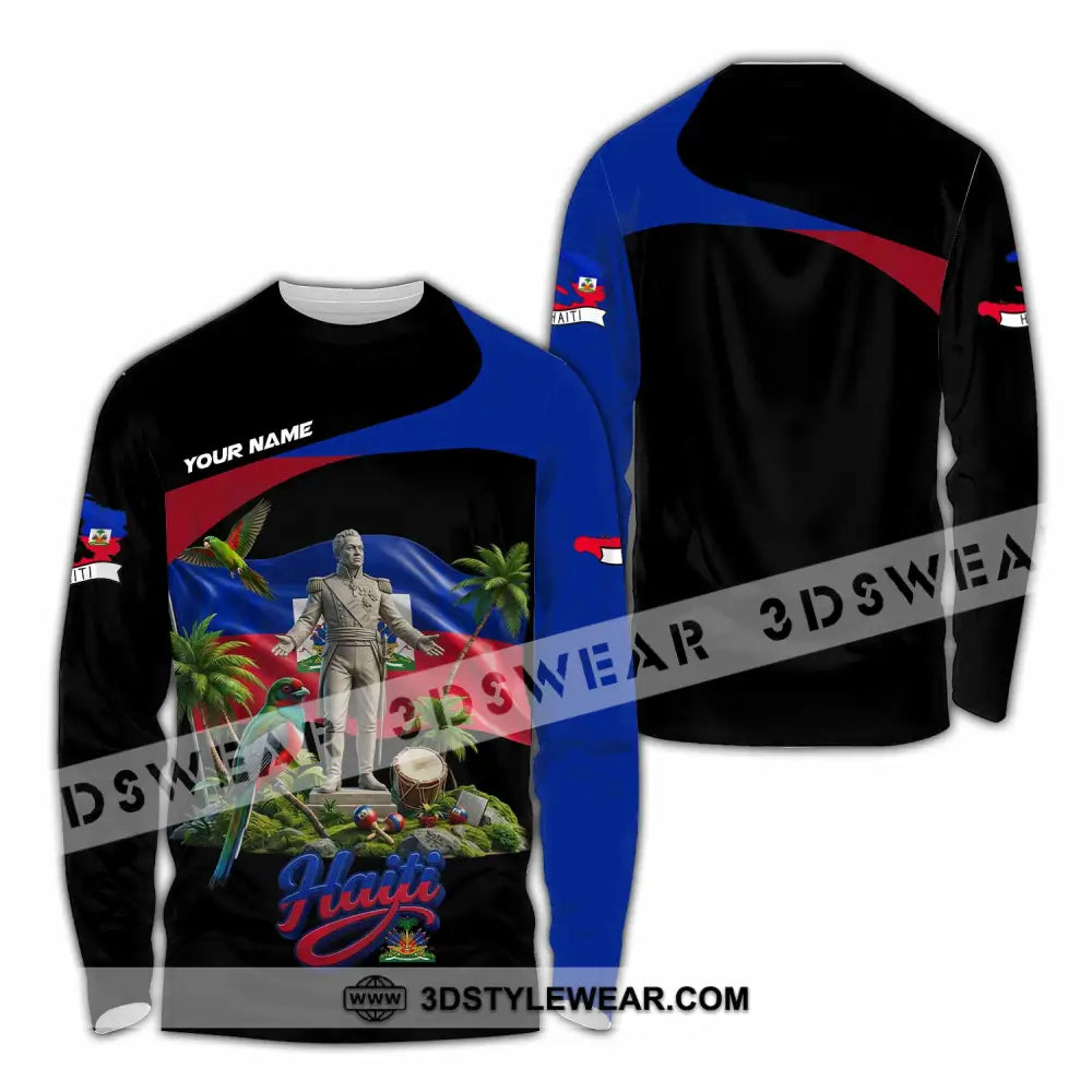 Unisex Shirt - Custom Haiti Shirt - Long Sleeve Shirt / S - T-shirt