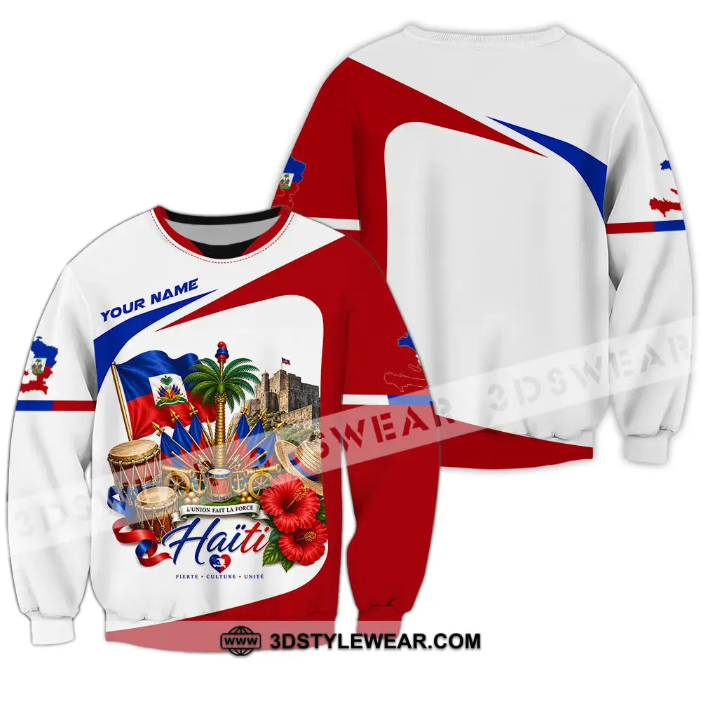 Unisex Shirt - Custom Haiti Shirt - Long Sleeve / S - T-shirt