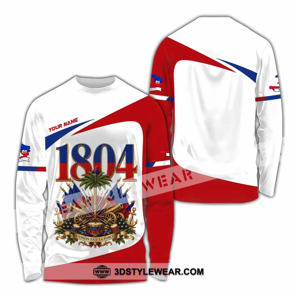 Unisex Shirt - Custom Haiti Shirt - Long Sleeve Shirt / S - T-shirt