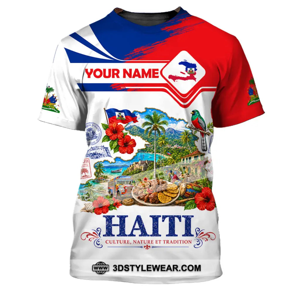 Unisex Shirt - Custom Haiti Shirt - T-Shirt / S - T-shirt
