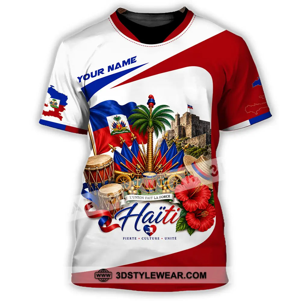 Unisex Shirt - Custom Haiti Shirt - T-Shirt / S - T-shirt