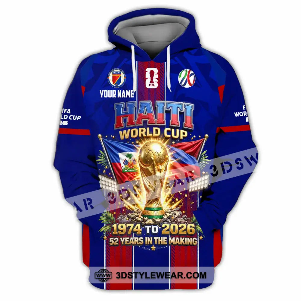 Unisex Shirt - Custom Haiti World Cup 2026 Shirt - Hoodie / S - T-shirt