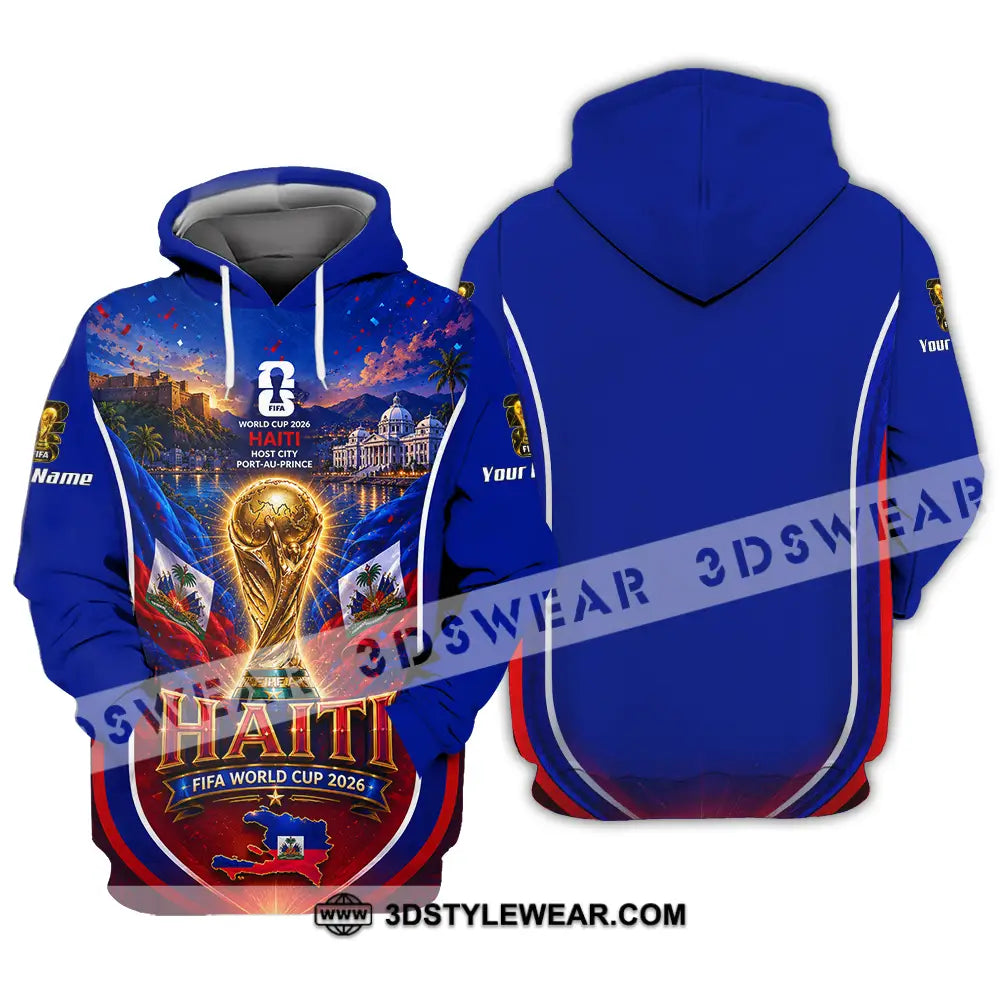 Unisex Shirt - Custom Haiti World Cup 2026 Shirt - Hoodie / S - T-shirt