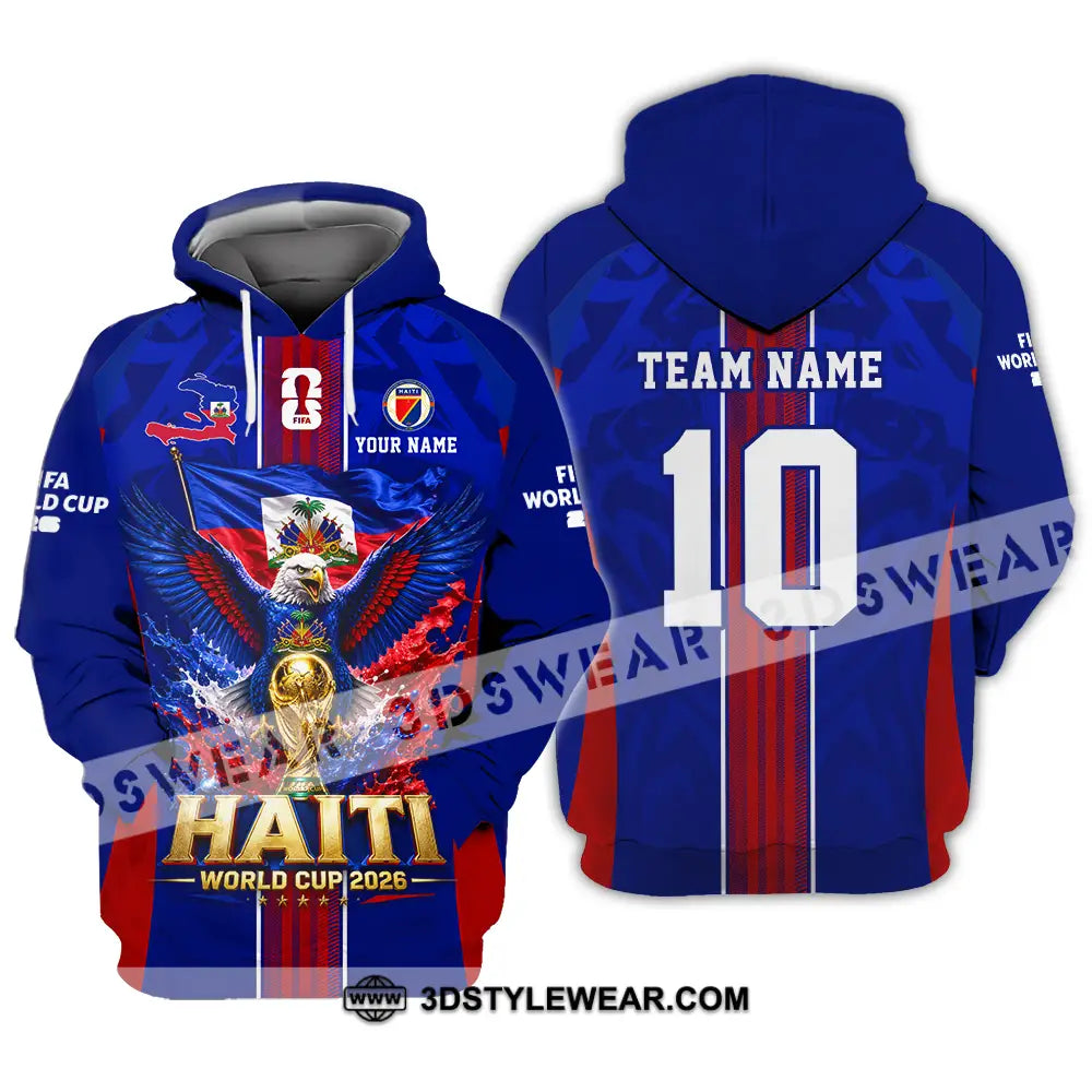 Unisex Shirt - Custom Haiti World Cup 2026 Shirt - Hoodie / S - T-shirt