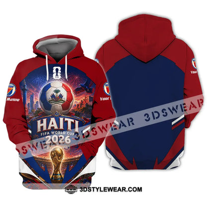 Unisex Shirt - Custom Haiti World Cup 2026 Shirt - Hoodie / S - T-shirt