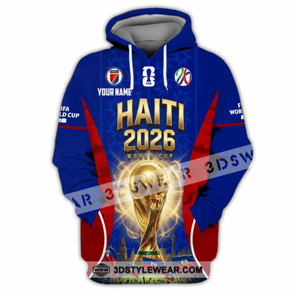 Unisex Shirt - Custom Haiti World Cup 2026 Shirt - Hoodie / S - T-shirt