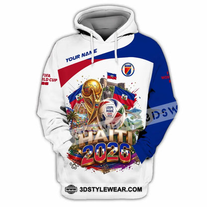 Unisex Shirt - Custom Haiti World Cup 2026 Shirt - Hoodie / S - T-shirt