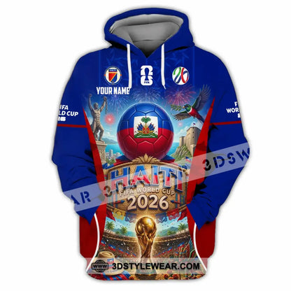 Unisex Shirt - Custom Haiti World Cup 2026 Shirt - Hoodie / S - T-shirt