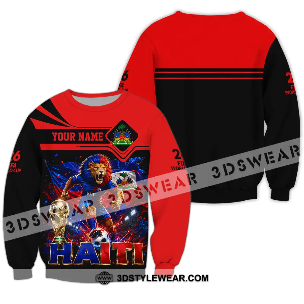 Unisex Shirt - Custom Haiti World Cup 2026 Shirt - Long Sleeve / S - T-shirt