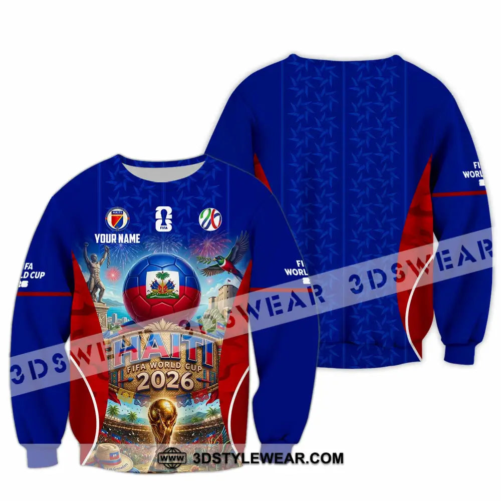 Unisex Shirt - Custom Haiti World Cup 2026 Shirt - Long Sleeve / S - T-shirt