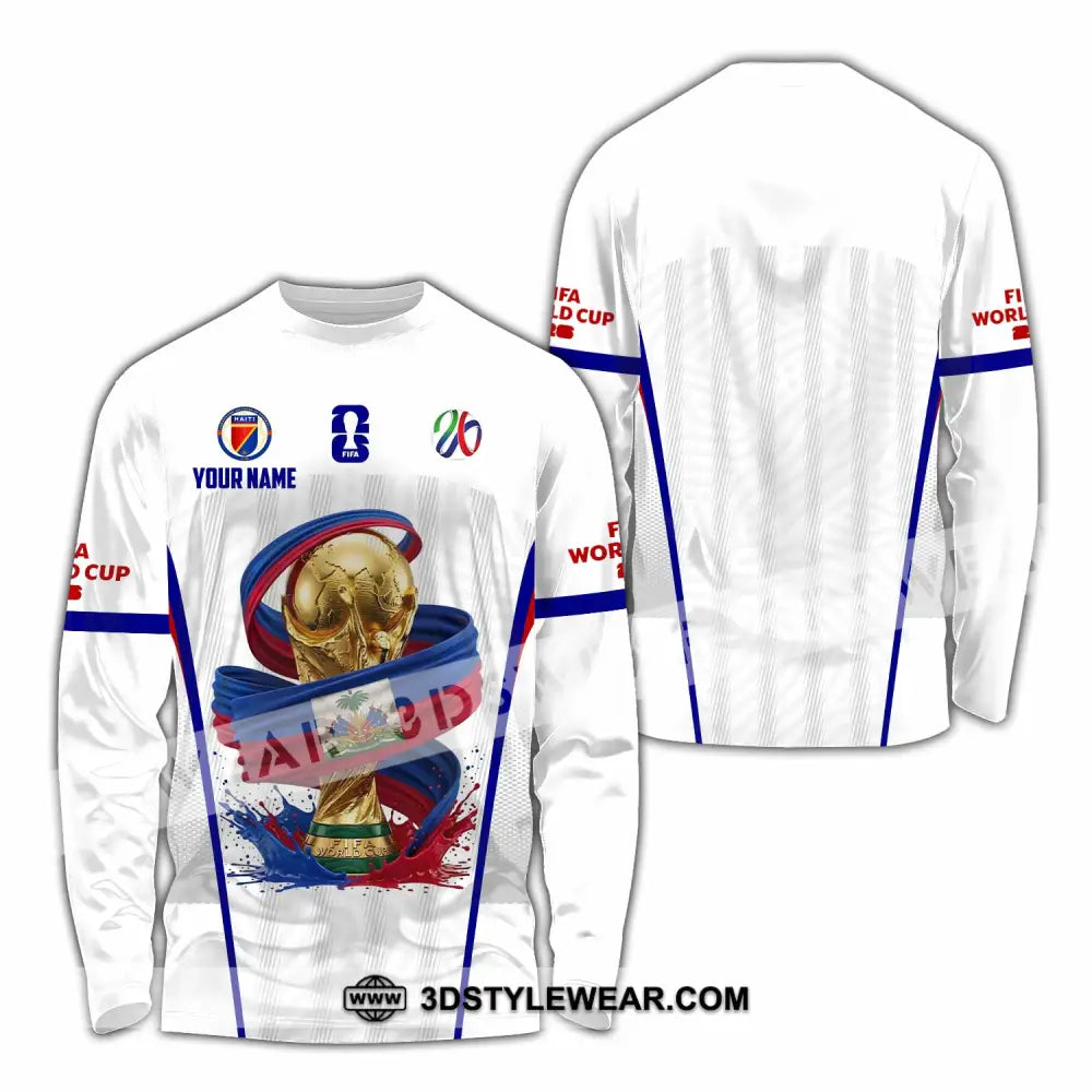 Unisex Shirt - Custom Haiti World Cup 2026 Shirt - Long Sleeve Shirt / S - T-shirt