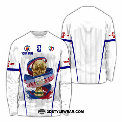 Unisex Shirt - Custom Haiti World Cup 2026 Shirt - Long Sleeve Shirt / S - T-shirt
