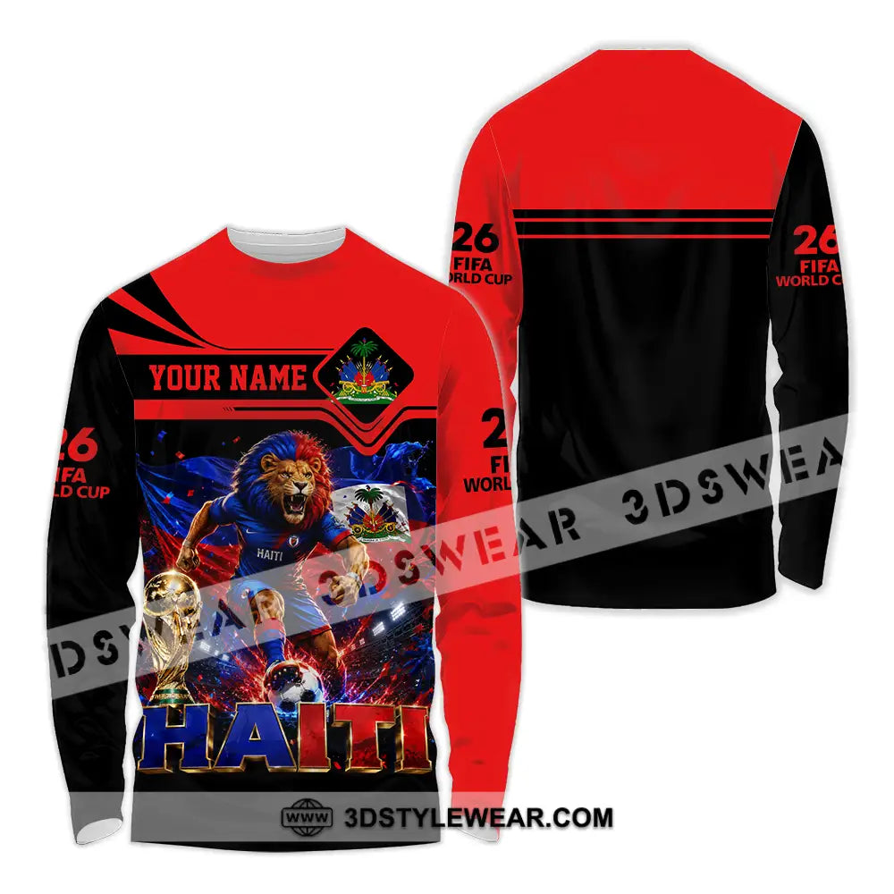 Unisex Shirt - Custom Haiti World Cup 2026 Shirt - Long Sleeve Shirt / S - T-shirt