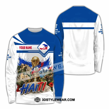 Unisex Shirt - Custom Haiti World Cup 2026 Shirt - Long Sleeve Shirt / S - T-shirt