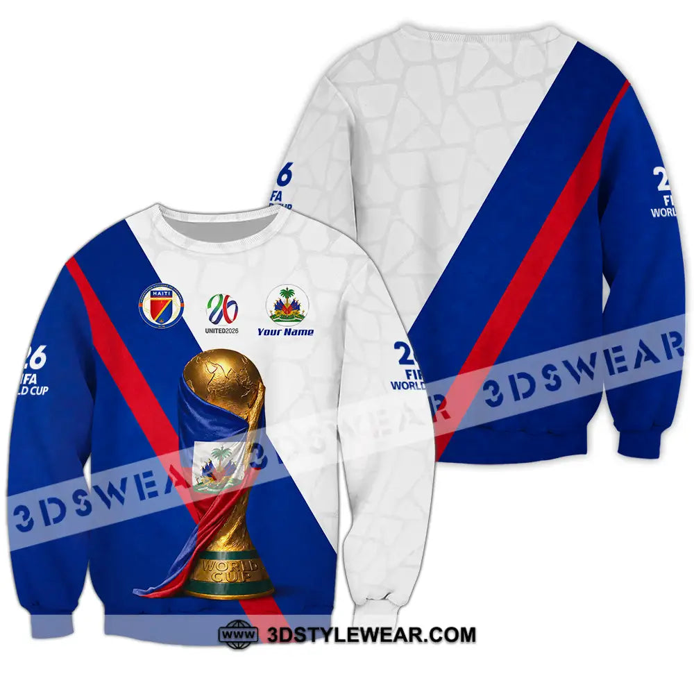 Unisex Shirt - Custom Haiti World Cup 2026 Shirt - Long Sleeve / S - T-shirt