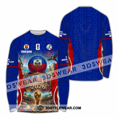 Unisex Shirt - Custom Haiti World Cup 2026 Shirt - Long Sleeve Shirt / S - T-shirt