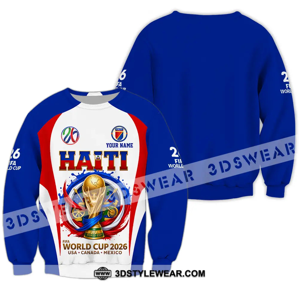 Unisex Shirt - Custom Haiti World Cup 2026 Shirt - Long Sleeve / S - T-shirt
