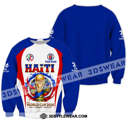 Unisex Shirt - Custom Haiti World Cup 2026 Shirt - Long Sleeve / S - T-shirt