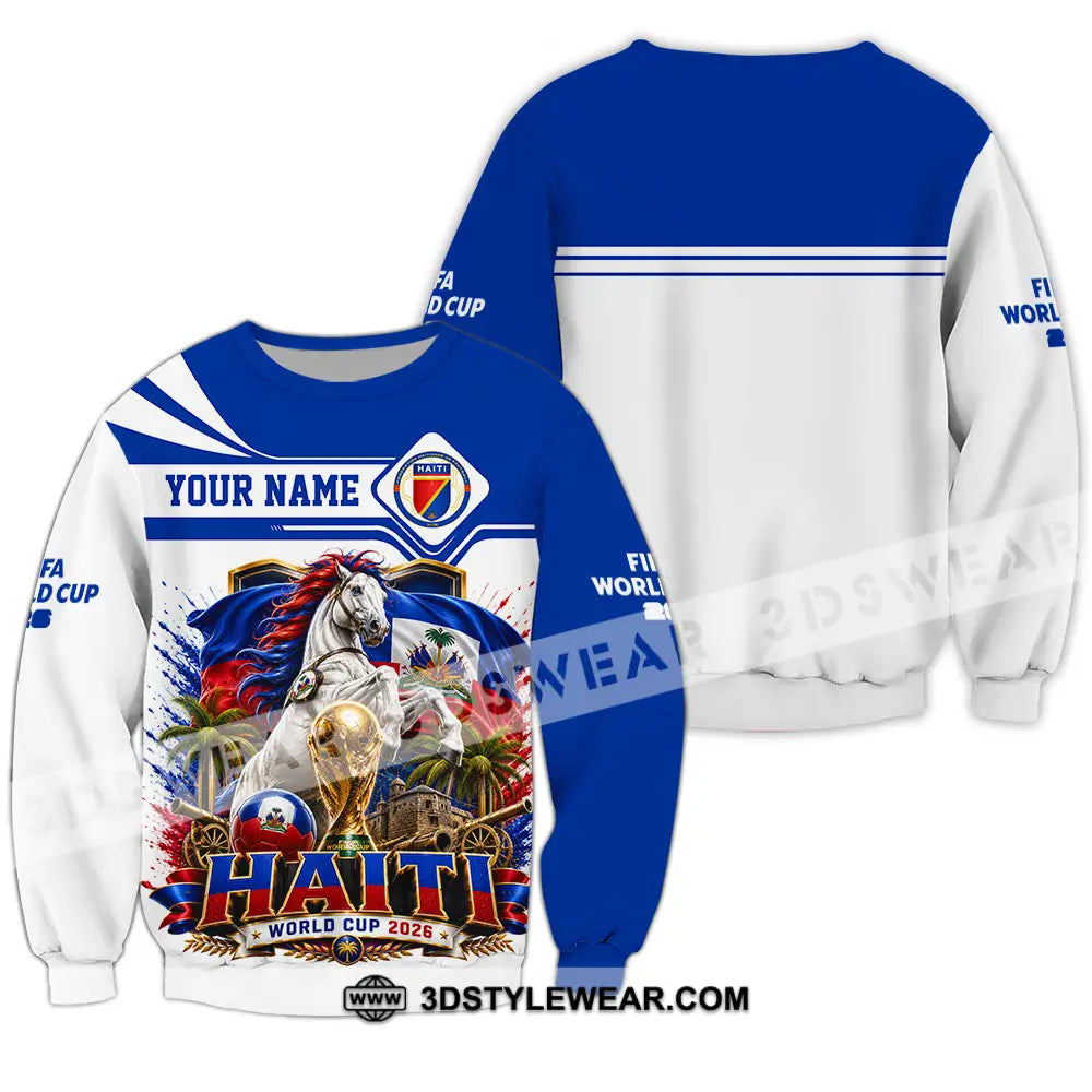 Unisex Shirt - Custom Haiti World Cup 2026 Shirt - Long Sleeve / S - T-shirt