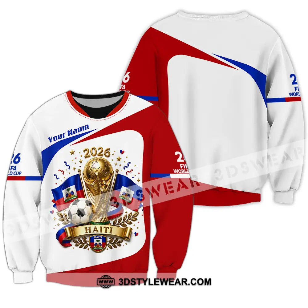 Unisex Shirt - Custom Haiti World Cup 2026 Shirt - Long Sleeve / S - T-shirt