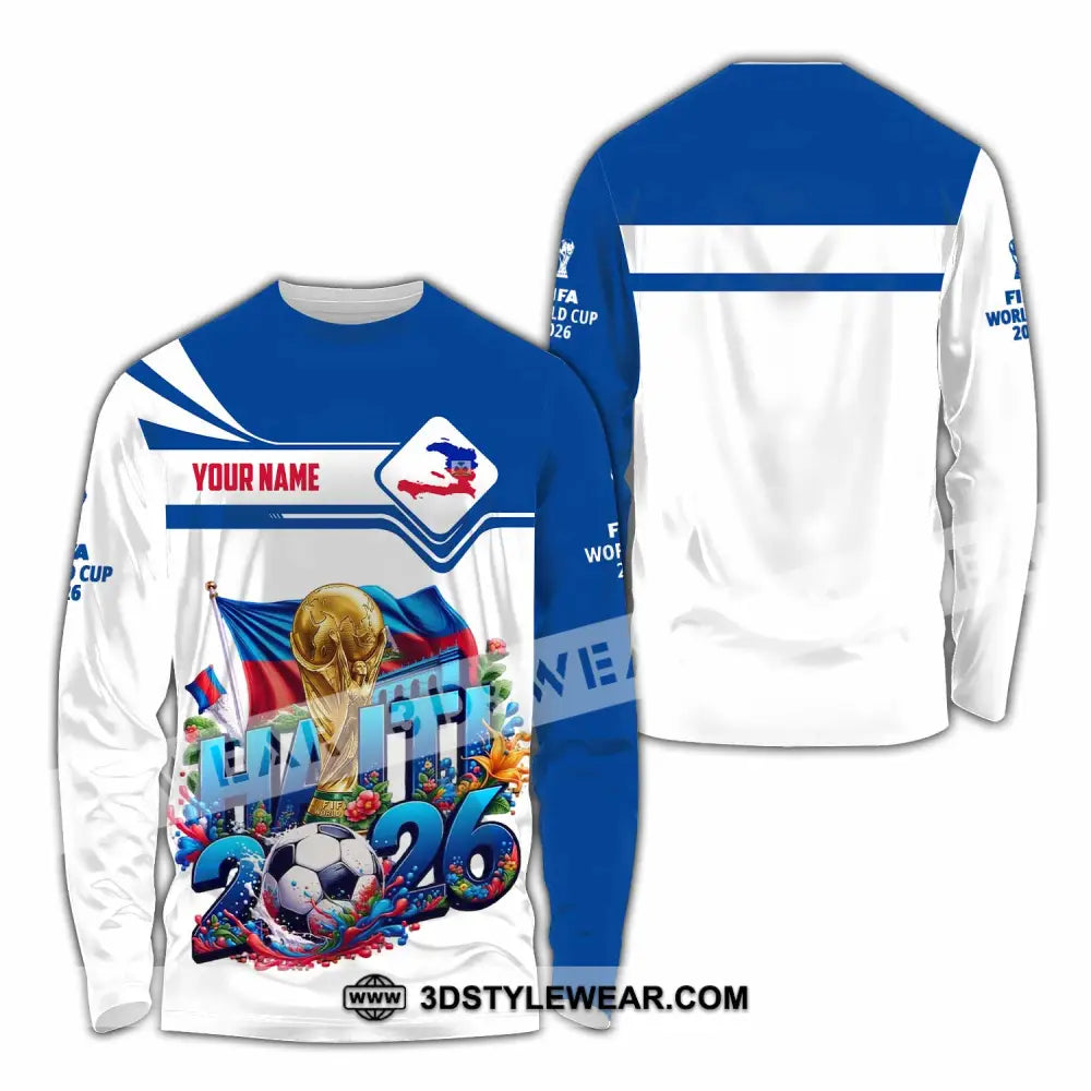 Unisex Shirt - Custom Haiti World Cup 2026 Shirt - Long Sleeve Shirt / S - T-shirt