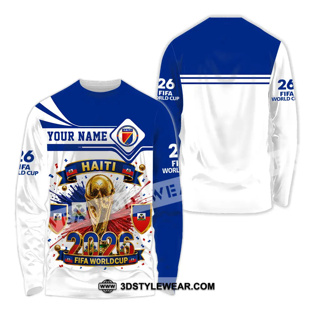 Unisex Shirt - Custom Haiti World Cup 2026 Shirt - Long Sleeve Shirt / S - T-shirt