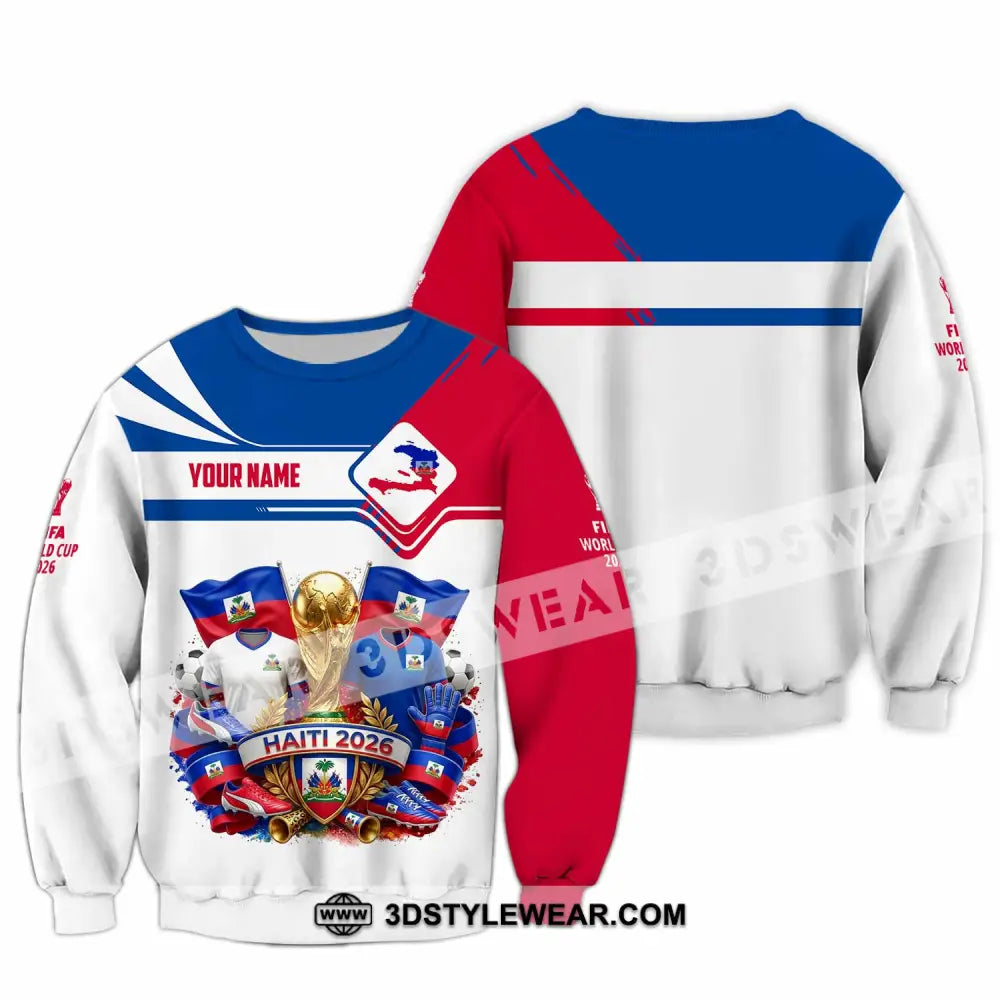 Unisex Shirt - Custom Haiti World Cup 2026 Shirt - Long Sleeve / S - T-shirt