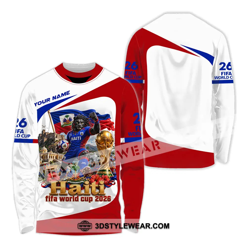 Unisex Shirt - Custom Haiti World Cup 2026 Shirt - Long Sleeve Shirt / S - T-shirt