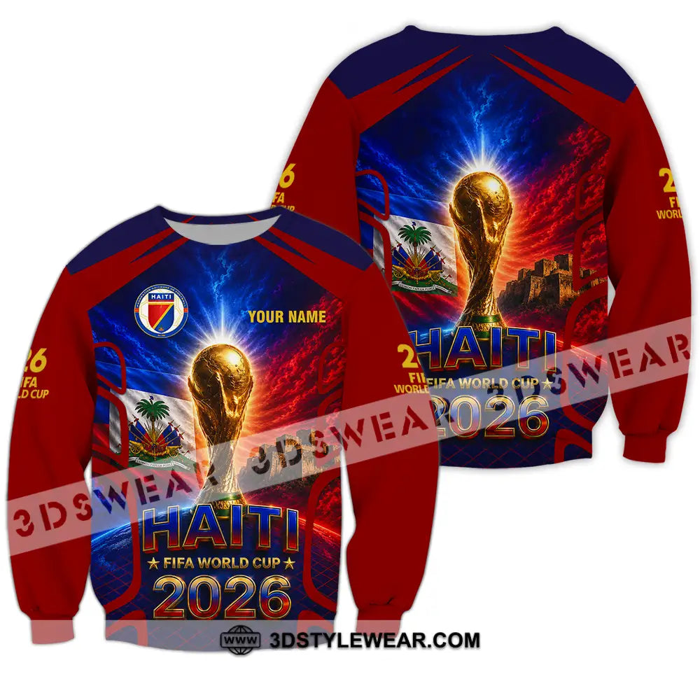 Unisex Shirt - Custom Haiti World Cup 2026 Shirt - Long Sleeve / S - T-shirt