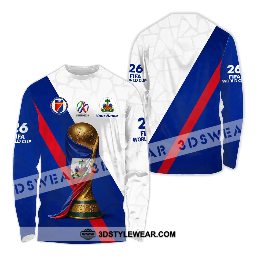 Unisex Shirt - Custom Haiti World Cup 2026 Shirt - Long Sleeve Shirt / S - T-shirt