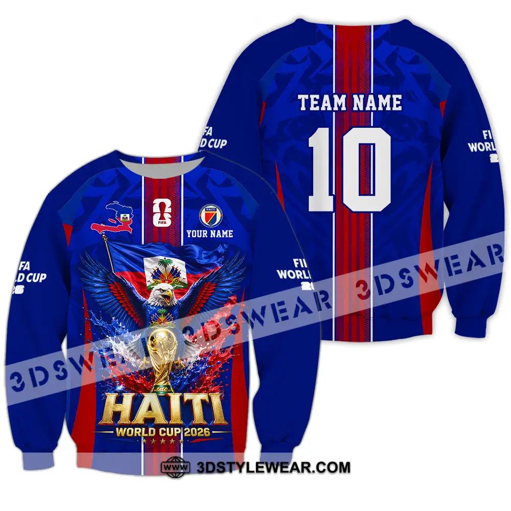 Unisex Shirt - Custom Haiti World Cup 2026 Shirt - Long Sleeve / S - T-shirt