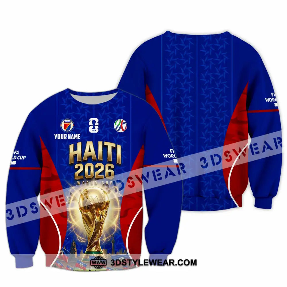 Unisex Shirt - Custom Haiti World Cup 2026 Shirt - Long Sleeve / S - T-shirt