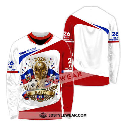 Unisex Shirt - Custom Haiti World Cup 2026 Shirt - Long Sleeve Shirt / S - T-shirt