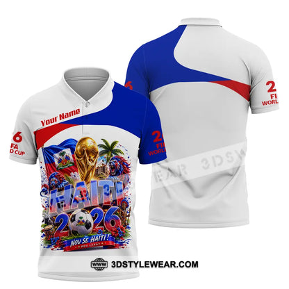 Unisex Shirt - Custom Haiti World Cup 2026 Shirt - Polo Shirt / S - T-shirt