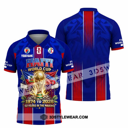 Unisex Shirt - Custom Haiti World Cup 2026 Shirt - Polo Shirt / S - T-shirt