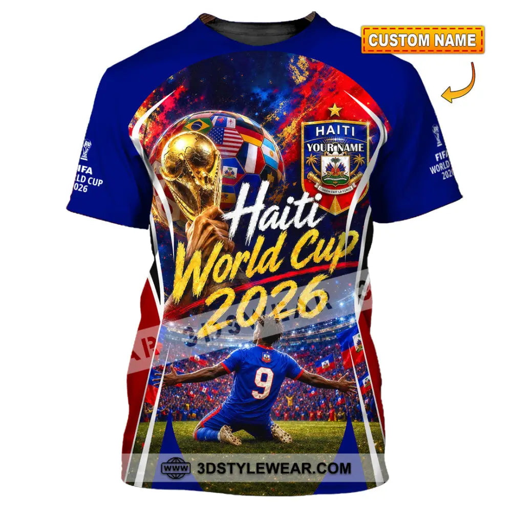 Unisex Shirt - Custom Haiti World Cup 2026 Shirt - T-shirt