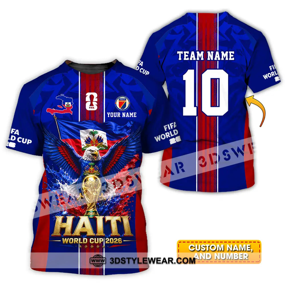 Unisex Shirt - Custom Haiti World Cup 2026 Shirt - T-shirt