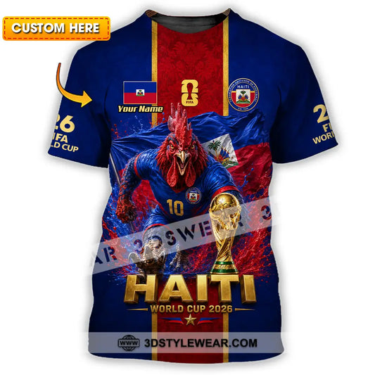 Unisex Shirt - Custom Haiti World Cup 2026 Shirt - T-shirt