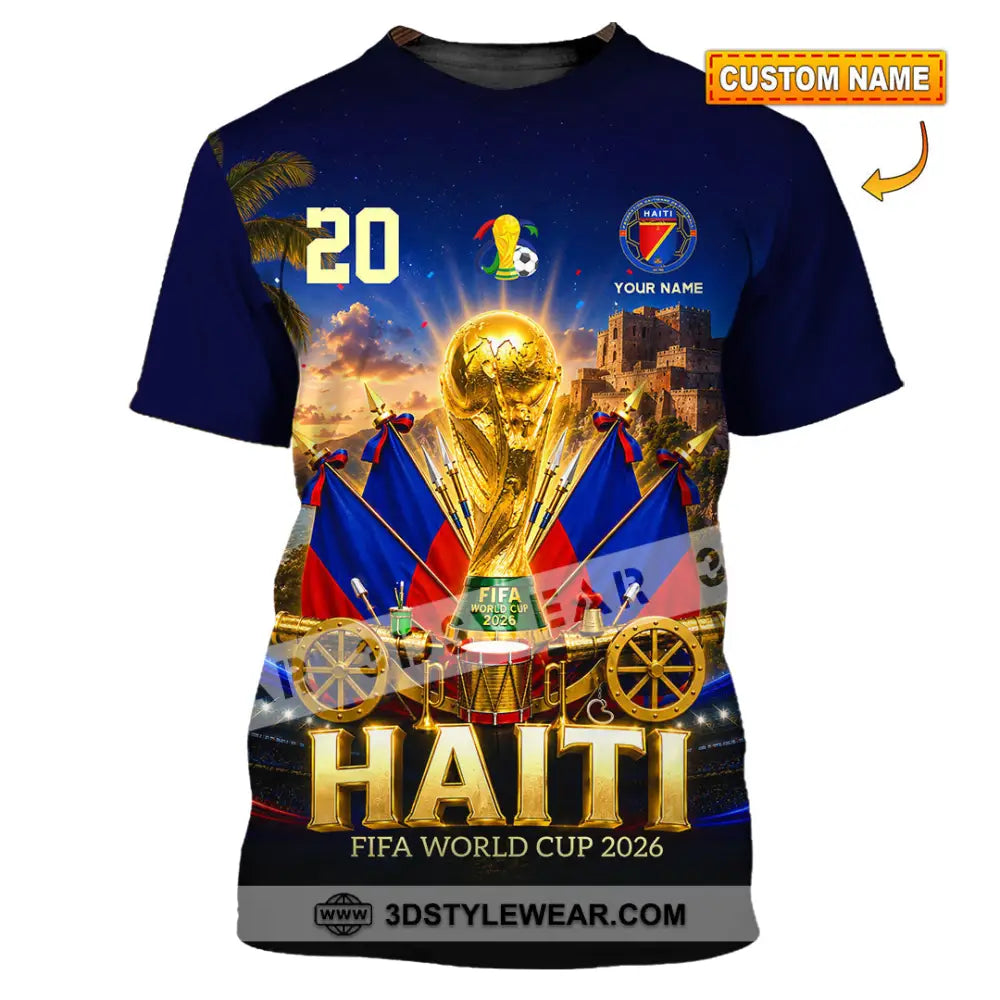 Unisex Shirt - Custom Haiti World Cup 2026 Shirt - T-shirt