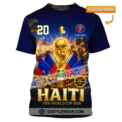 Unisex Shirt - Custom Haiti World Cup 2026 Shirt - T-shirt