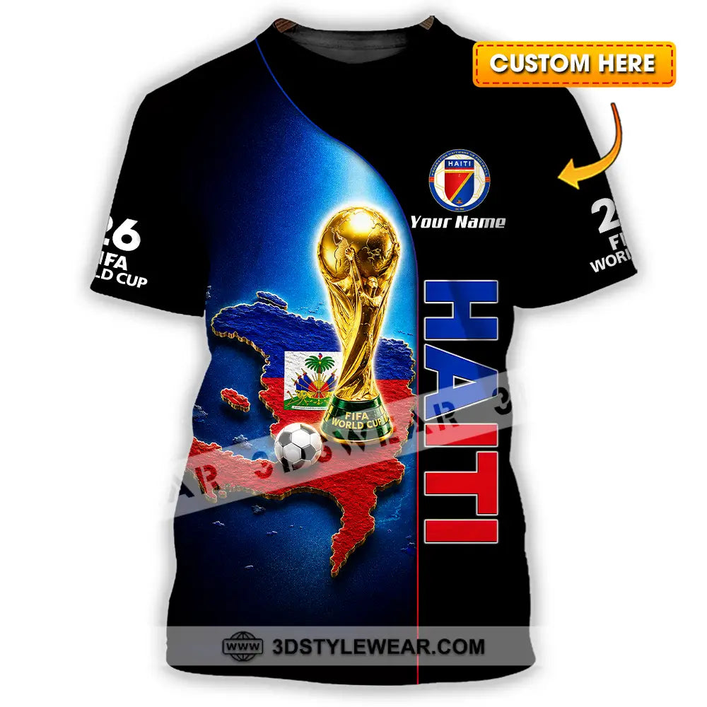 Unisex Shirt - Custom Haiti World Cup 2026 Shirt - T-shirt