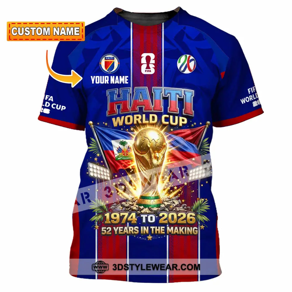 Unisex Shirt - Custom Haiti World Cup 2026 Shirt - T-shirt