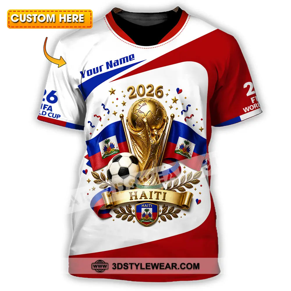 Unisex Shirt - Custom Haiti World Cup 2026 Shirt - T-shirt