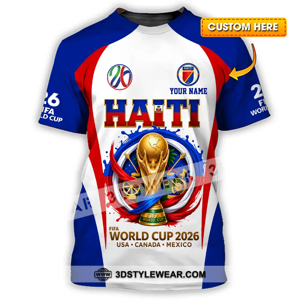 Unisex Shirt - Custom Haiti World Cup 2026 Shirt - T-shirt