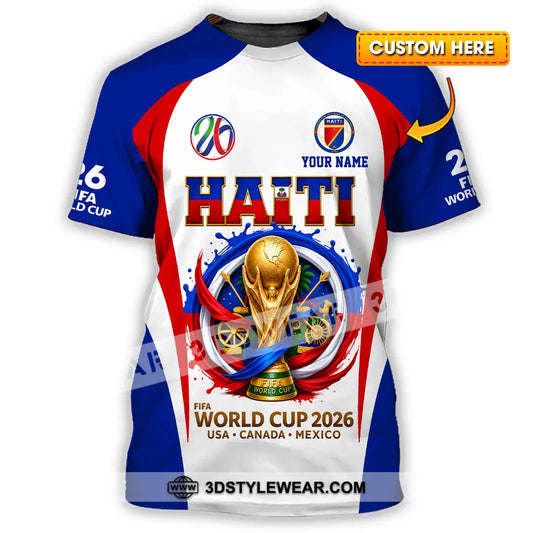 Unisex Shirt - Custom Haiti World Cup 2026 Shirt - T-shirt